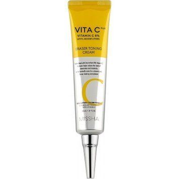 Тонізувальний крем для обличчя з вітаміном C Missha Vita C Plus Eraser Toning Cream 30ml 3378 фото