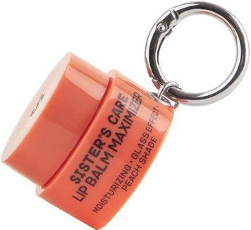 Бальзам для губ з брелком Sister's Aroma Lip Balm Maximizer Peach Color 4 г 5703 фото